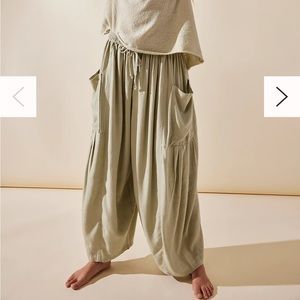 FREE PEOPLE Quinn Pants Scales/Khaki